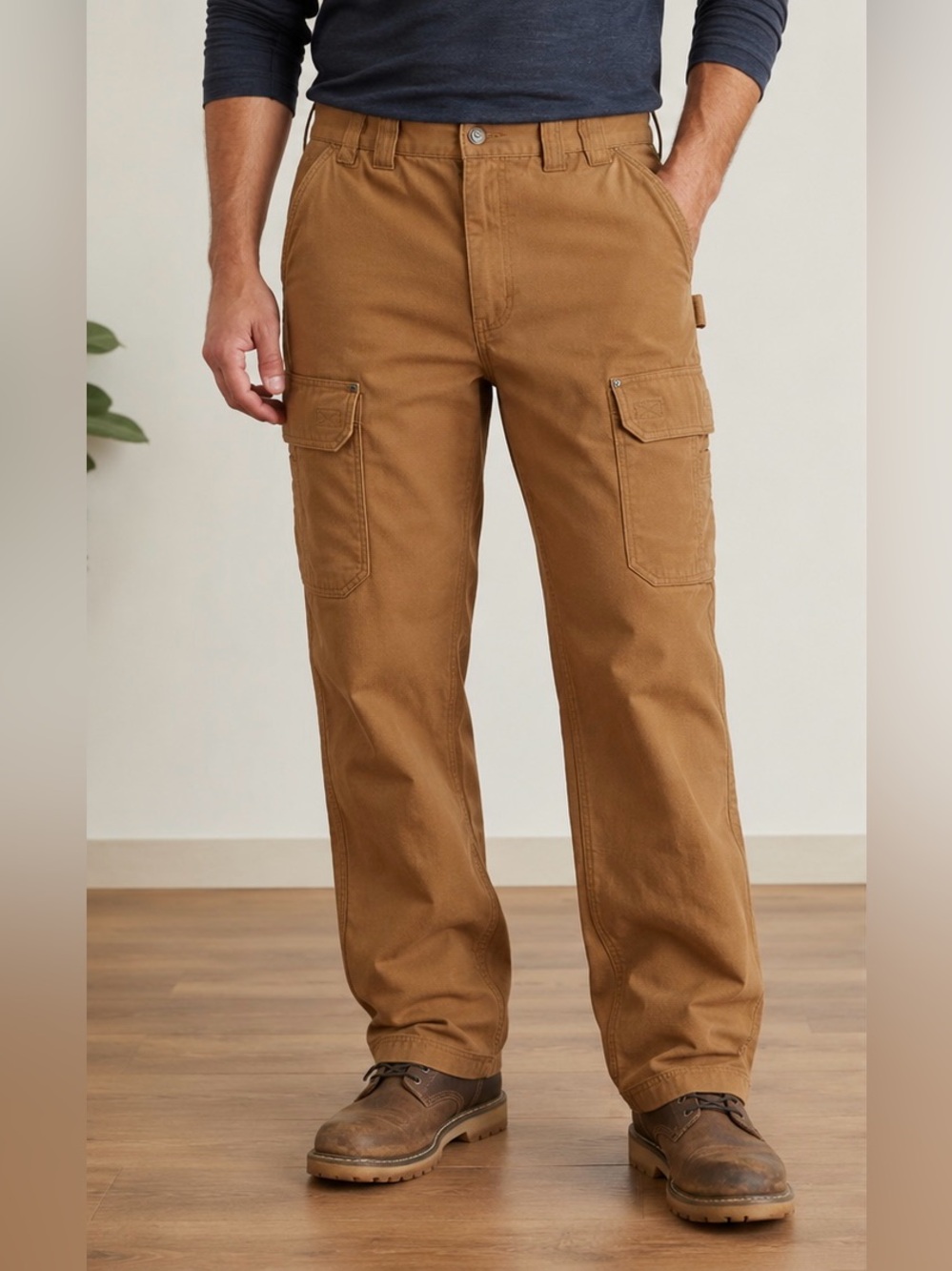 Duluth Trading Fire Hose Cargo Pants Men’s 38”x31” Brown Relaxed Fit Workwear